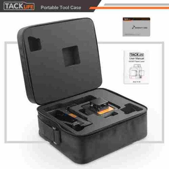 Tacklife Cross-Line Laser Level 360°, Horizontal and Vertical Alignment - Picture 2 of 8